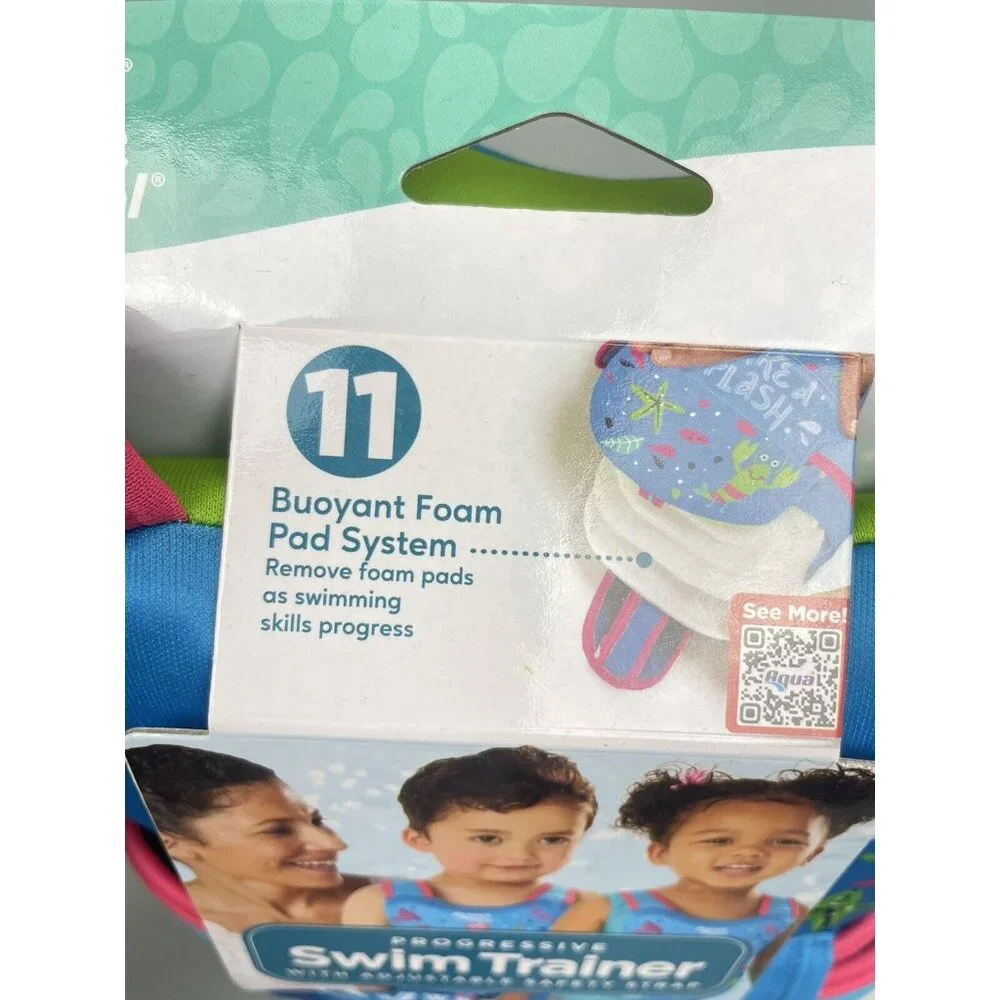 Swim School Progressive Swim Trainer Level 3 Safety Vest Ages 3-5 Max 38 lbs